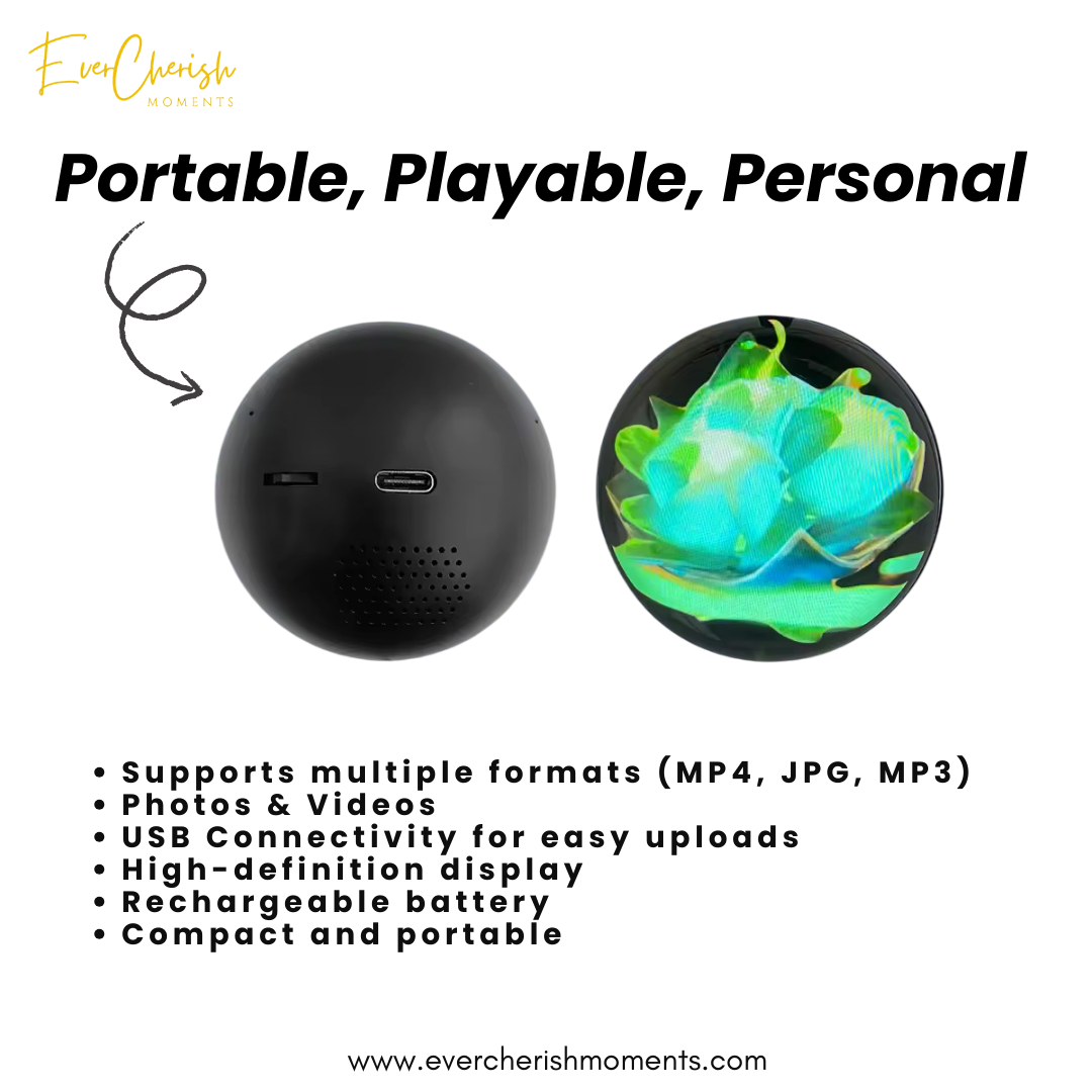 Custom Video Crystal Ball - Memory Orb