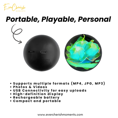 Custom Video Crystal Ball - Memory Orb