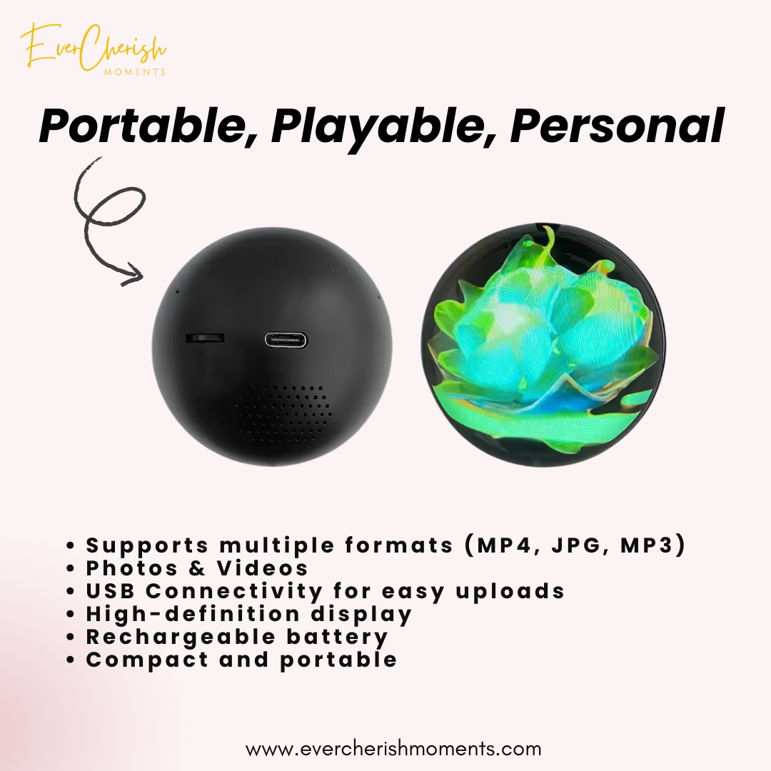 Custom Video Crystal Ball - Memory Orb